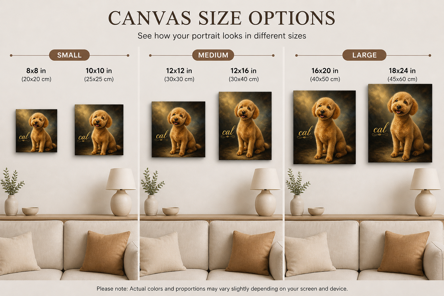 Signature Portrait Pet Canvas