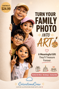 Custom Family Cartoon Portrait – A Meaningful Gift That Lasts Forever